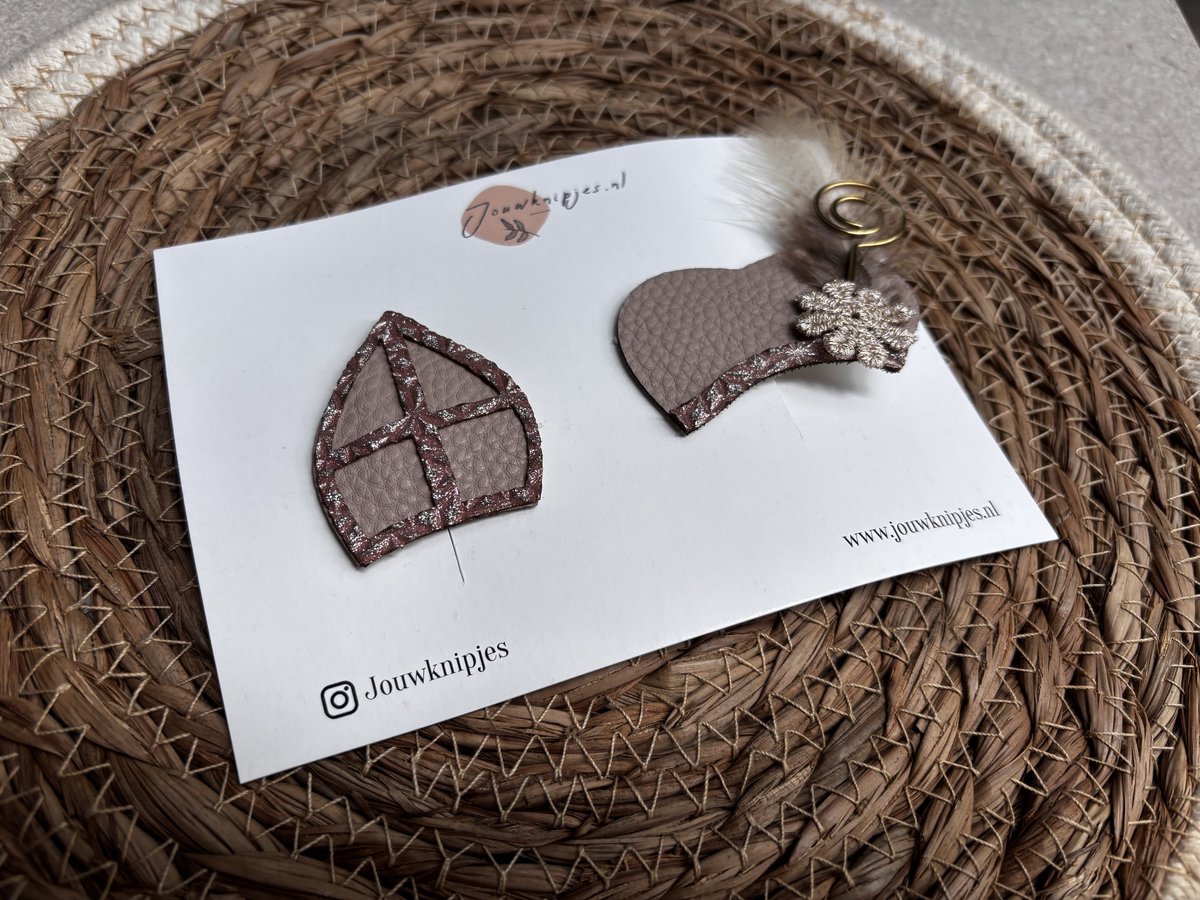 Mijter en Pietenmuts roze haarspeldjes - alligator en antislip - kinderknipjes - Sinterklaas haarspeldjes - schoencadeautjes sinterklaas - Sinterklaas knipjes- Haarspeldjes kinderen