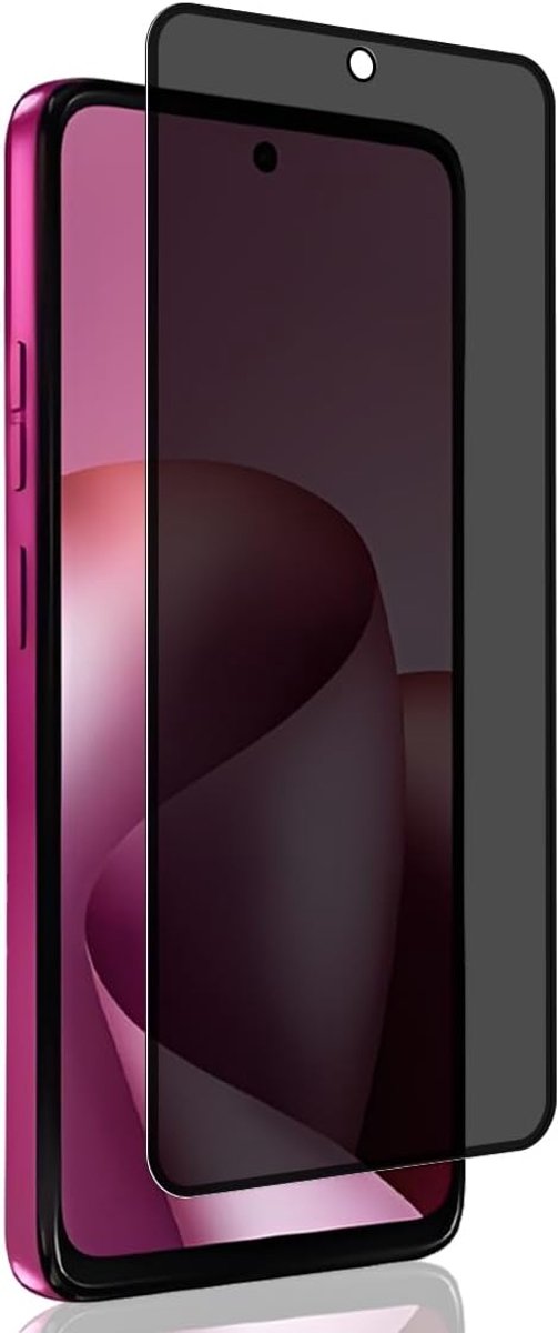 Beschermfolie voor Motorola Moto G47 pantserglas, anti-spy/hardheid 9H/luchtbelvrij [1 stuks privacy gehard glas] - displaybeschermfolie voor Moto G47
