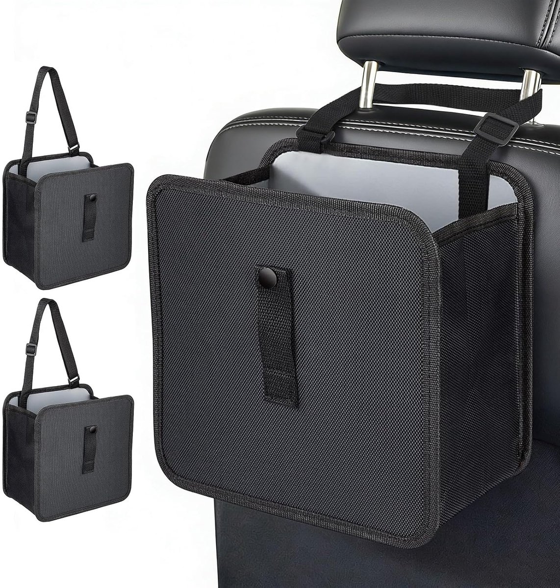 Vuilnisemmer organizer achterbank waterdicht opvouwbaar 23x23cm set
