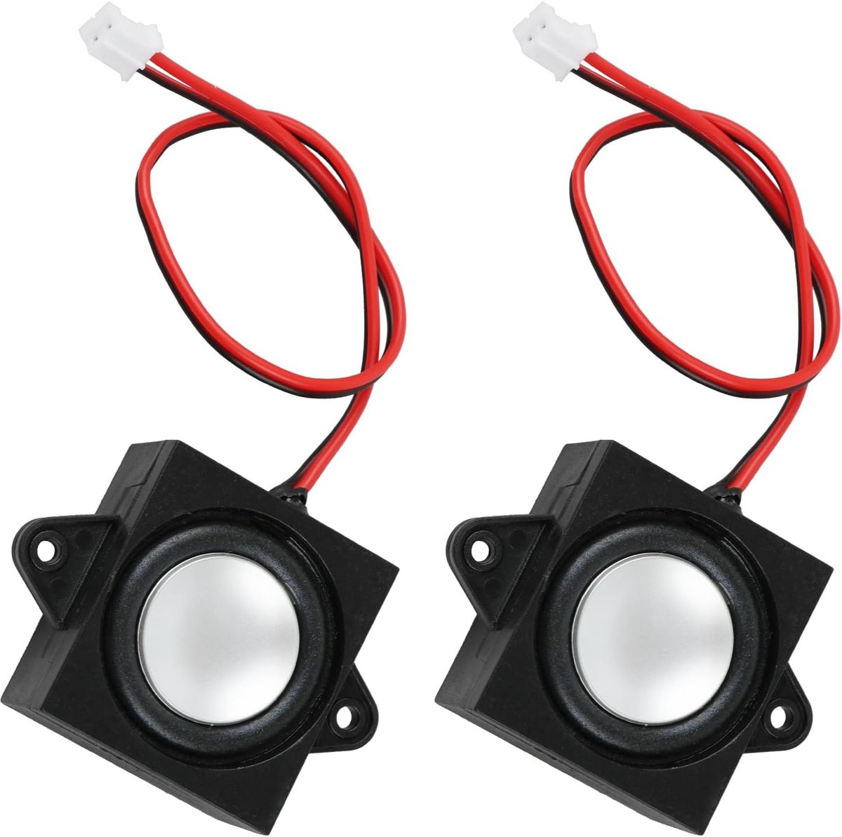 2 stuks mini-luidsprekers 3 W 4 ohm, JST-PH2.0-interface, voor robots, reclamemachines, LCD-tv's, monitoren, helder en vervormingsvrij geluid voor kleine elektronische projecten