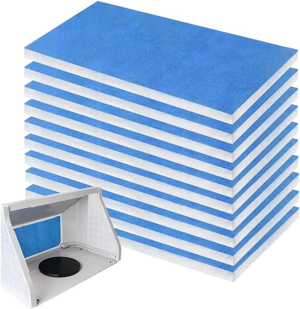 12-delige lakcabinefilter, spuitcabinefilter, afzuigfilter voor het vervangen van airbrush-spuitcabineverf