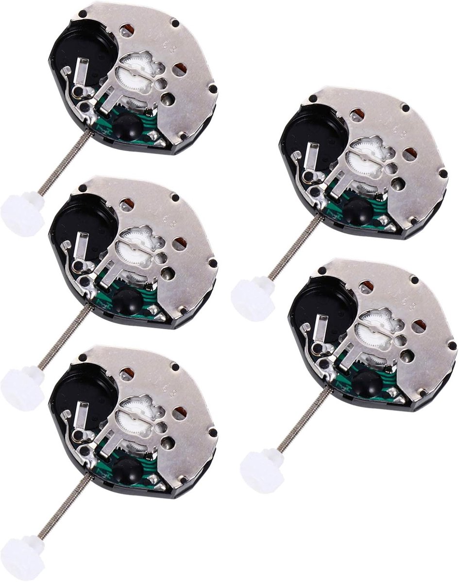 5 stuks rond kwartsuurwerk, reserveonderdelen, accessoires