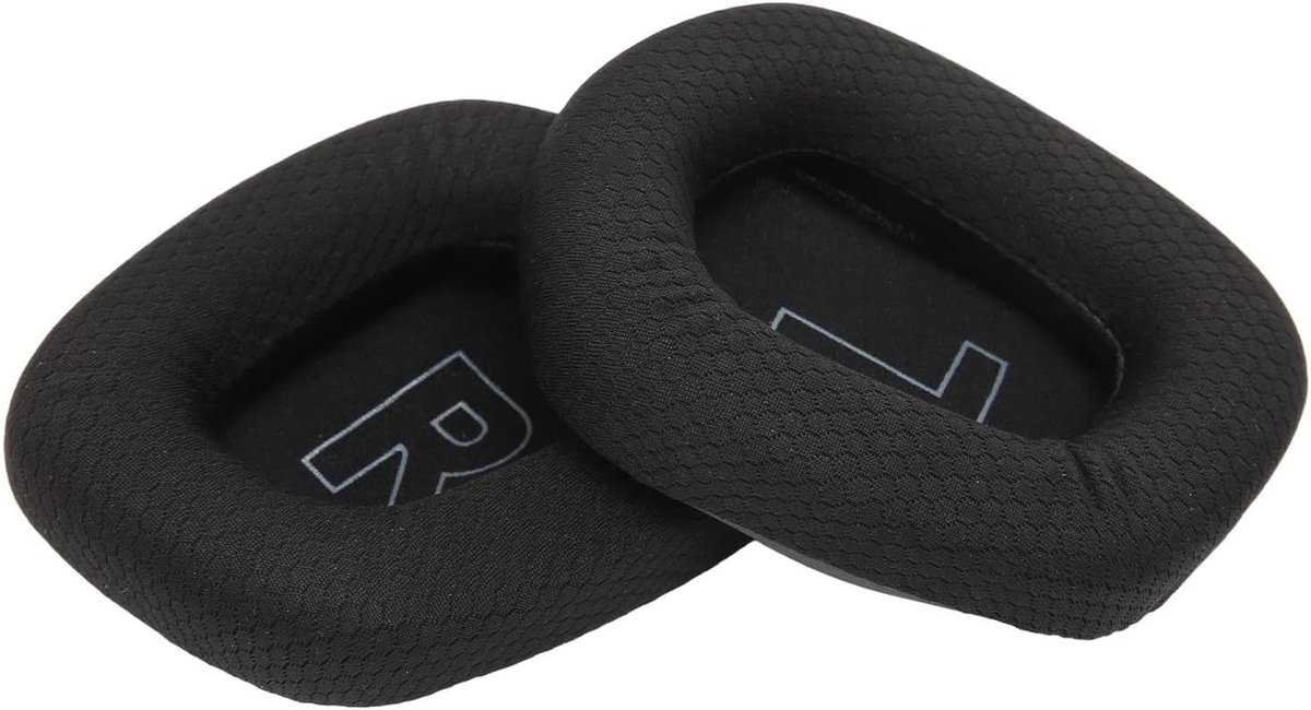 Vervangende Oorkussens voor Hoofdtelefoon - Zwart - Ademend Mesh en Schuim - Voor Comfortabel Gebruik