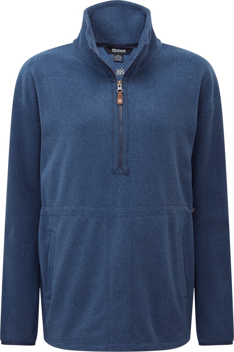 Sherpa Adventure Gear Rolpa Fleece Pop-Over Trui Rathee Blauw
