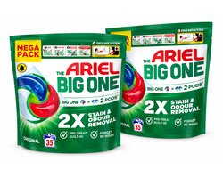 Ariel The Big One Wasmiddel Pods Original – 2 x 35 Wasbeurten – 70 Pods – Mega Pack – Wasmiddelcapsules