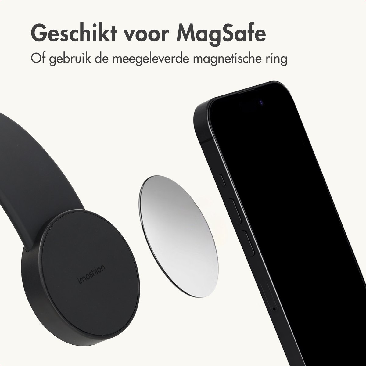 imoshion Flexibele Telefoonhouder Auto - Magnetisch - Dashboard/Display - Zwart — cadeau in Cadeau-ideeën - foto 4