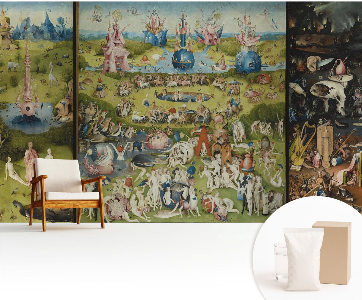 Wallfluent Fotobehang - Groente Vliesbehang - 416x254 cm - De Geheime Tuin Muurschildering - Slaapkamer behang Deel - Fotobehang Vlies - Gang behang