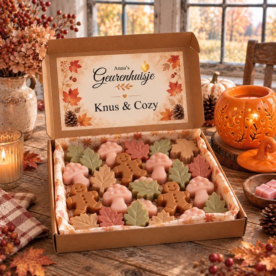 Waxmelts - Knus & Cozy - Herfstgeur - Handmade - geurkaars - Huisparfum - Dierproefvrij - Sojawax