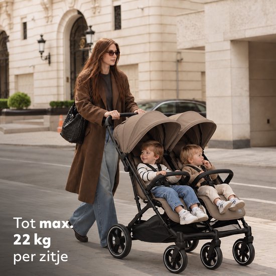Deryan Rolo X2 XL Duo Buggy - 2 persoons - Compact & Licht - Hazel van Deryan — afbeelding 3