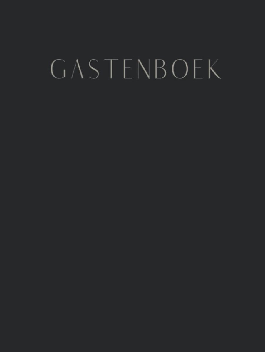 Gastenboek zwart - Luxe harde kaft: Verjaardag - Bruiloft - Feest - Vakantiehuis - Hotel - ShopVlot