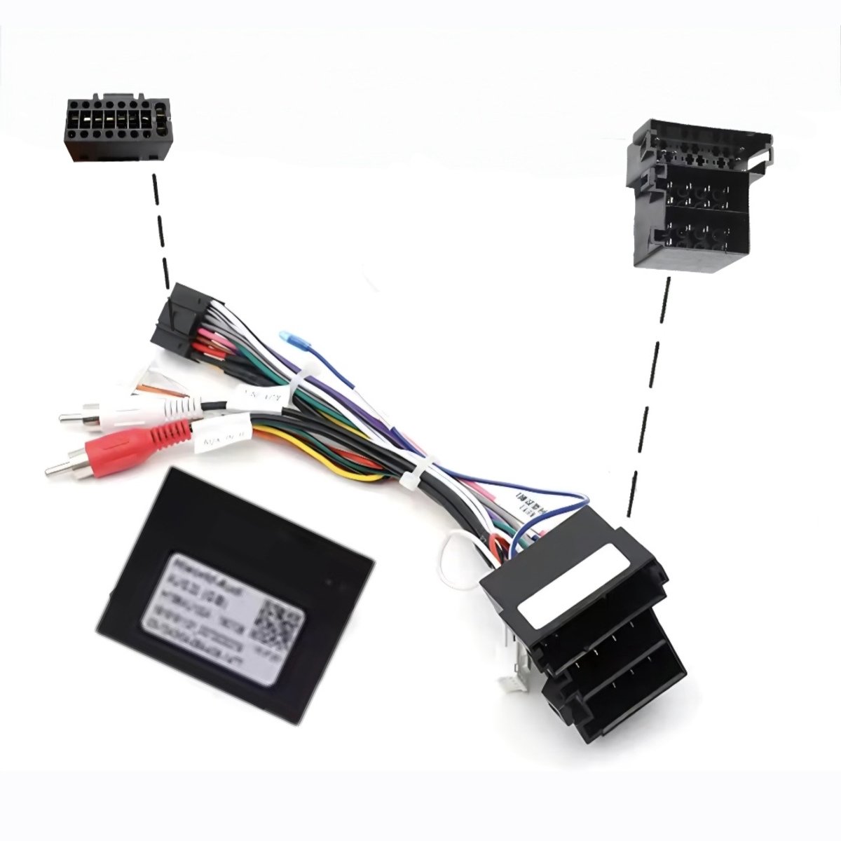 Iso kabel autoradio kabelset met canbusdecoder | geschikt voor Ford Ka 2007 - 2017 | Android carplay radio stekker | adaptor verloopstekker connector adapter | 2008 2009 2010 2011 2012 2013 2014 2015 2016 canbus decoder