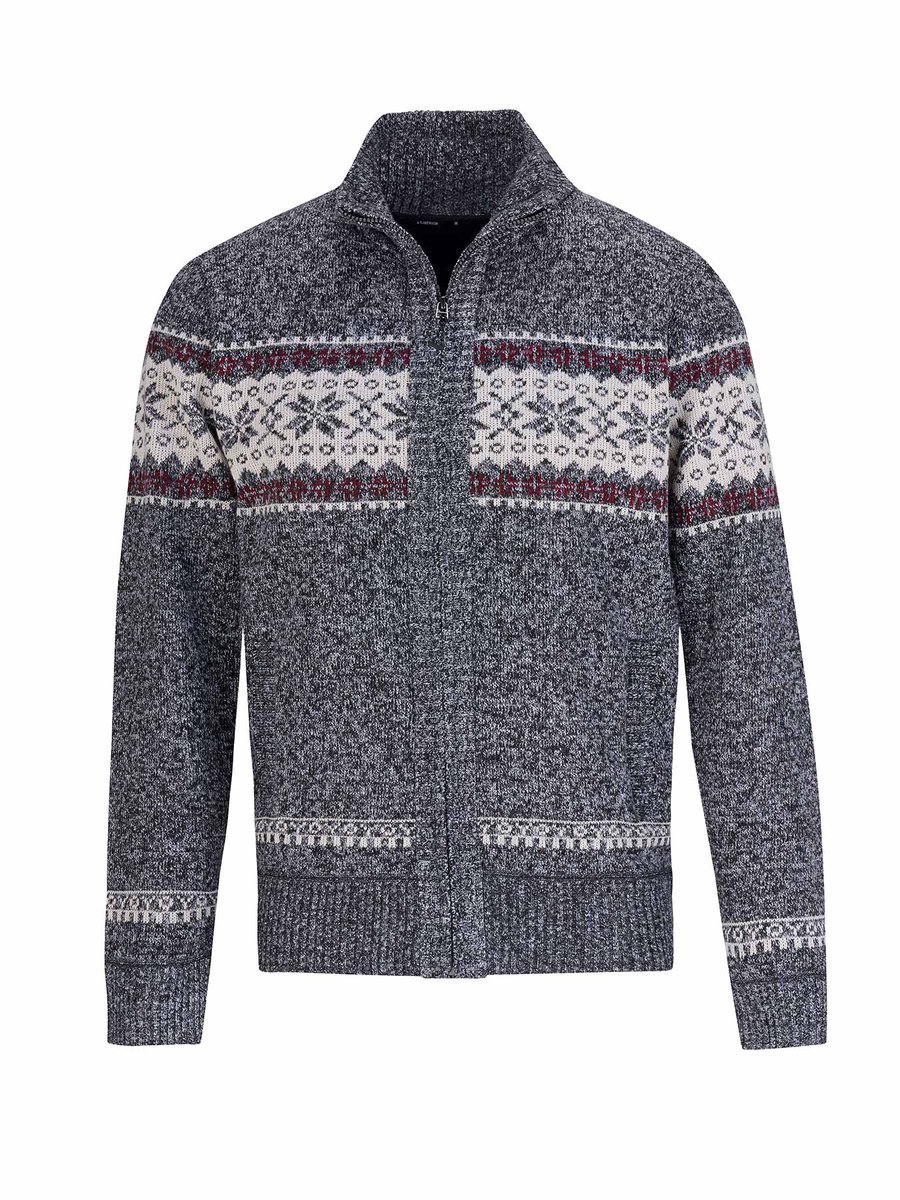 BJØRNSON Hoyt Scandinavisch Gebreid Vest Heren - Teddy - Maat L - Antraciet