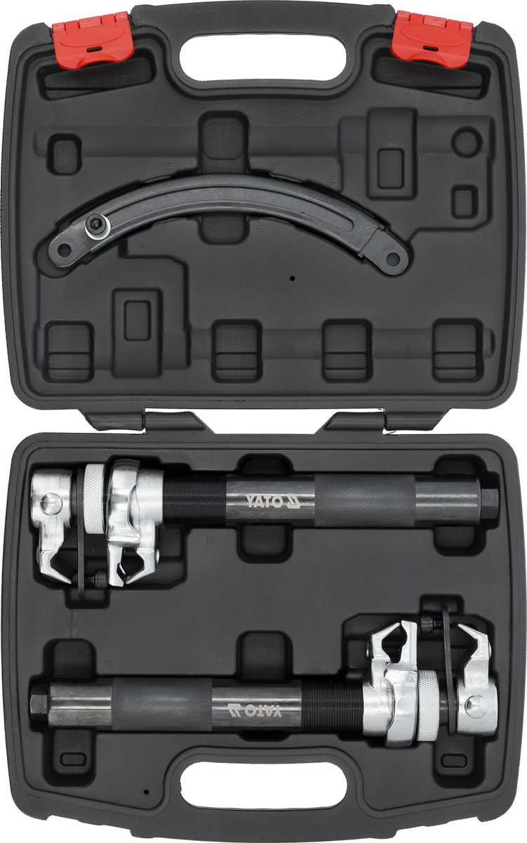 Professionele Veerspanner Set - 3-Delig - Bereik 35-280 mm - Max. 1000 kg - Voor Auto, Motor & Quad