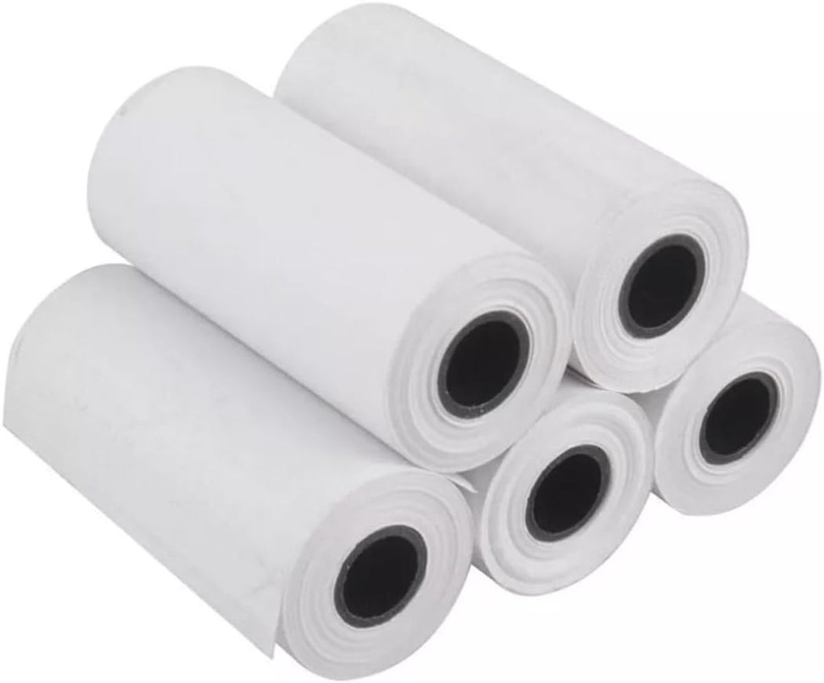 Thermisch afdrukpapier 57x25mm - 50 rollen voor mini thermische printers, ideaal voor labels en bonnen