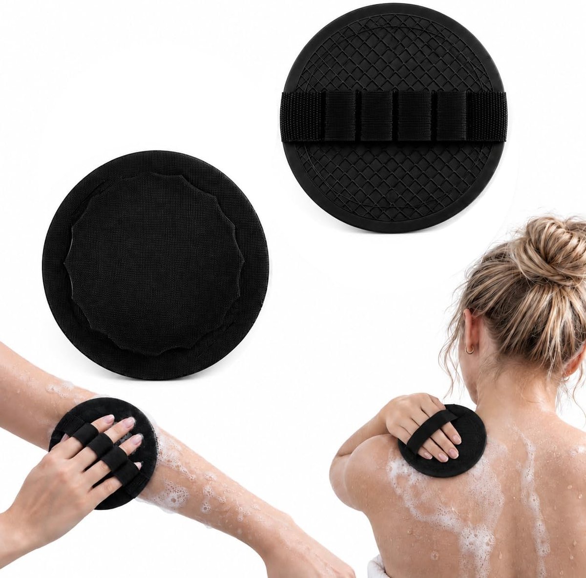 2 stuks exfoliërende handschoenen voor het lichaam