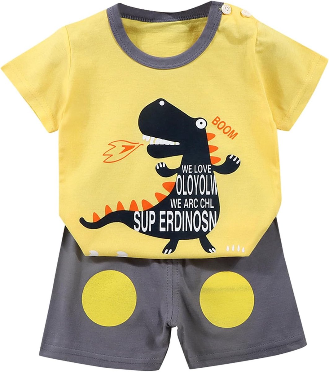 2-delige set voor jongens, sportschool, ademend T-shirt en sportshorts, sneldrogend, elektrisch blauw, A202