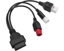 3 Pin 4 Pin 6 Pin OBD2 3 in 1 Motor Diagnostische Adapter motorrad obd Kabel Compatibel Voor Yamaha Honda Motorfiets Euro5 Guzzi Kawasaki
