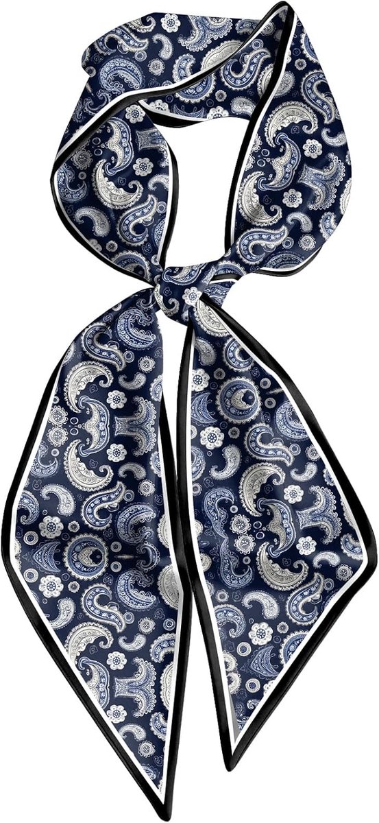Haar Sjaal Zijde Gevoel Lange Satijnen Headwrap Neck Sjaals voor Handtas Decoratie Leuke Vrouwen Meisjes 159 * 16,7 cm