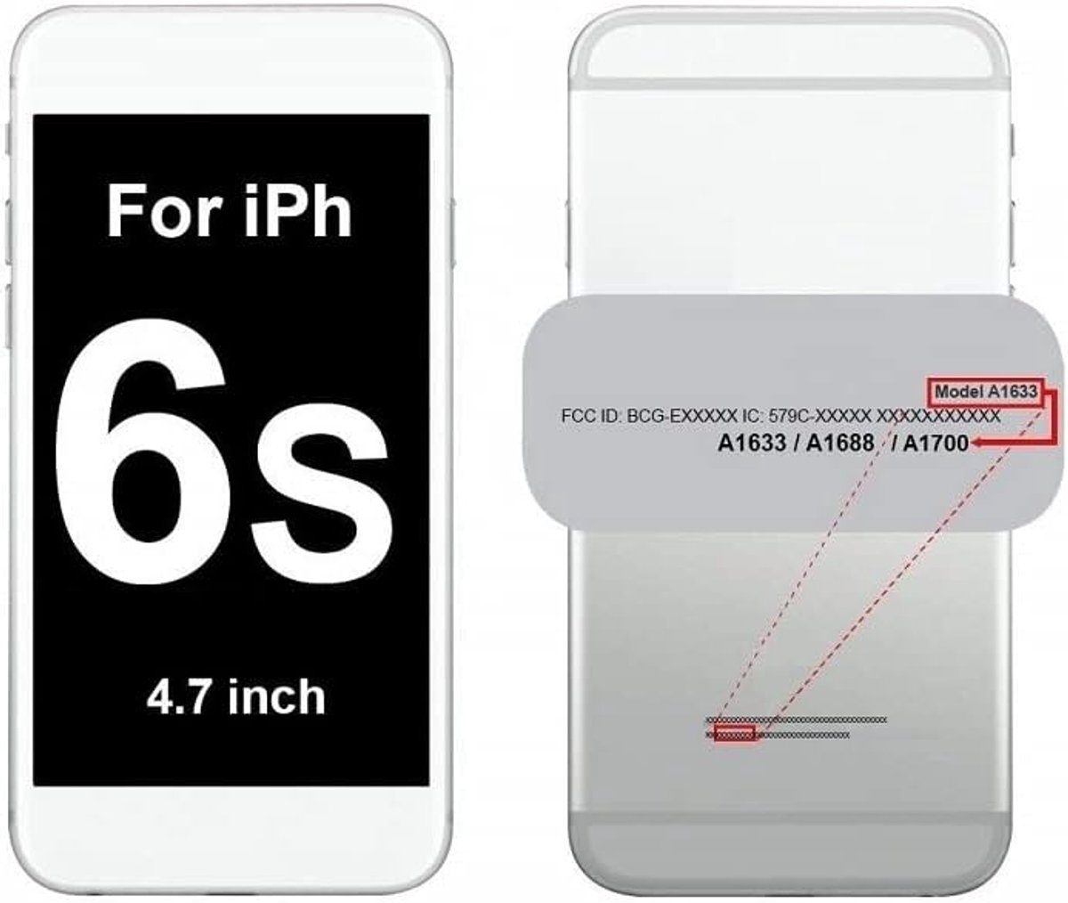 Camera compatibel met iPhone 6S - Hoofdcamera/Camera Achterkant (A1633, A1688, A1700)