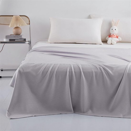 Dekens, bamboe deken voor warme slapers, lichtgewicht ademende zomer koude dekens om te slapen nacht zweet koel grijs te houden, 150 x 200 cm Dekens, bamboe deken voor warme slapers, lichtgewicht ademende zomer koude dekens om te slapen nacht zweet koel grijs te houden, 150 x 200 cm
