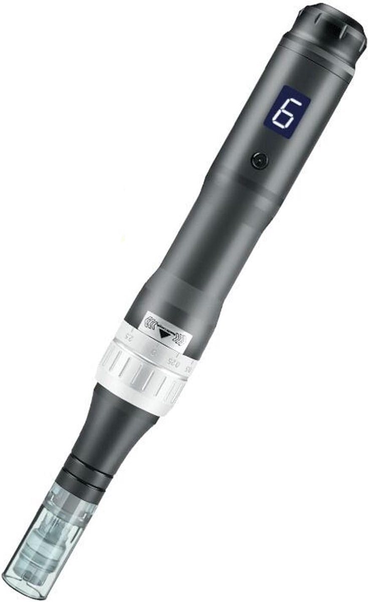 Zwarte pen MTS micro-naald instrument nano kristal elektrische naald waterlicht mesodermale introductie instrument;