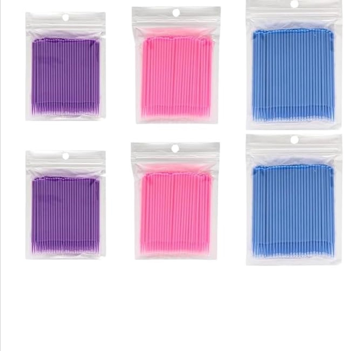 Katoen sticks 600 stuks – Micro applicators in 3 maten (1,5/2,0/2,5 mm), flexibel en pluisvrij, ideaal voor wimperextensions, nagels, make-up en precisie reiniging