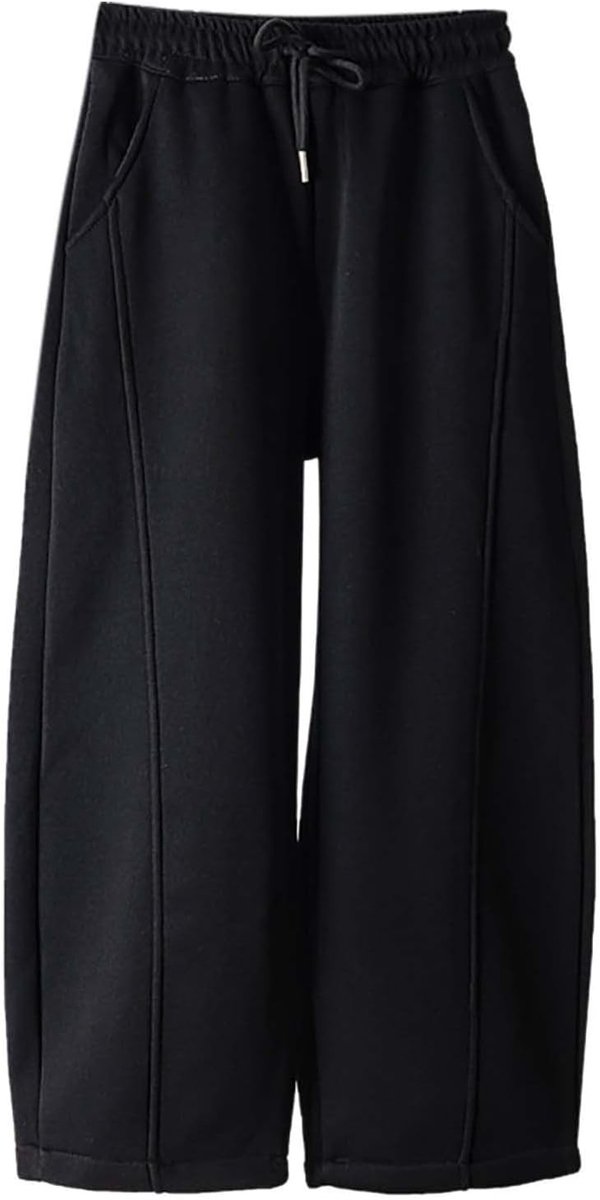Joggingbroek voor meisjes, gestreept, katoen, fleece, sport, school, gym, elastische taille, casual, kinderkleding, basic, fun A92