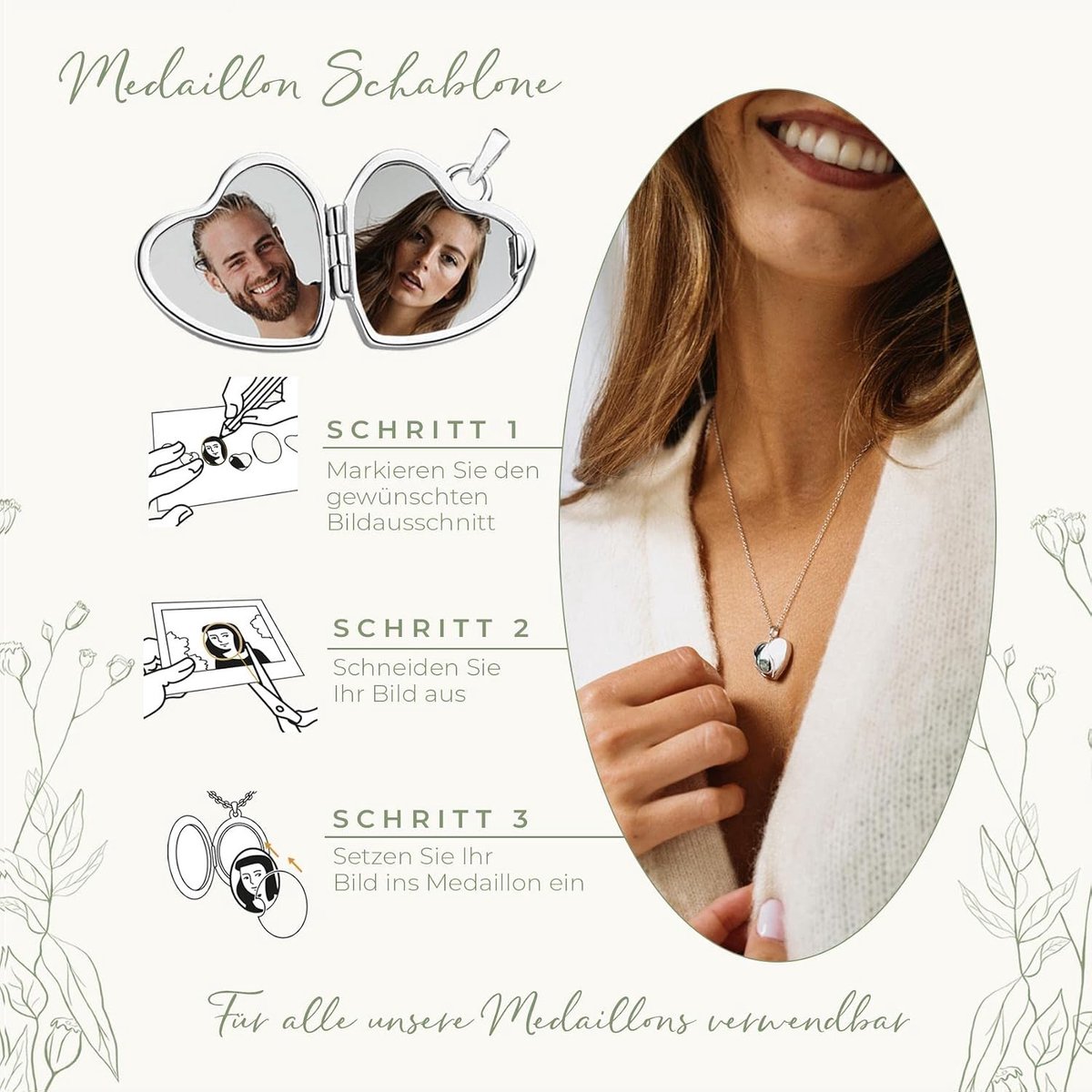 Dames hart medaillon *Romantic Love zilver 925 om te openen I ketting 45-50 cm I Foto Upload Service & etui gravure I Een geschenk uit het hart