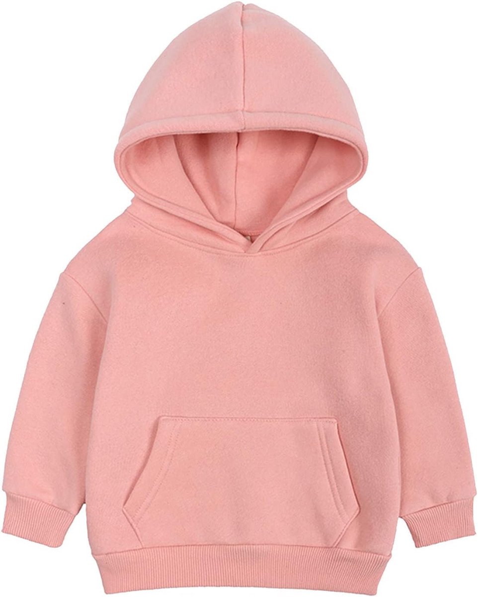 Jongens meisjes fleece sweatshirt kinderen solide plus baby's capuchon kleur top coat meisjes tops