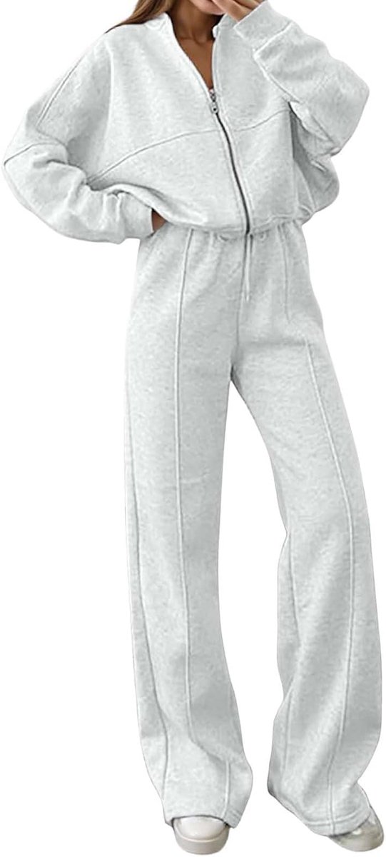 2-delige set voor dames, zomerkleding, chique schoudervrije top en wijde broek, modieus, elegant, voor avond, feest, vakantie, A143