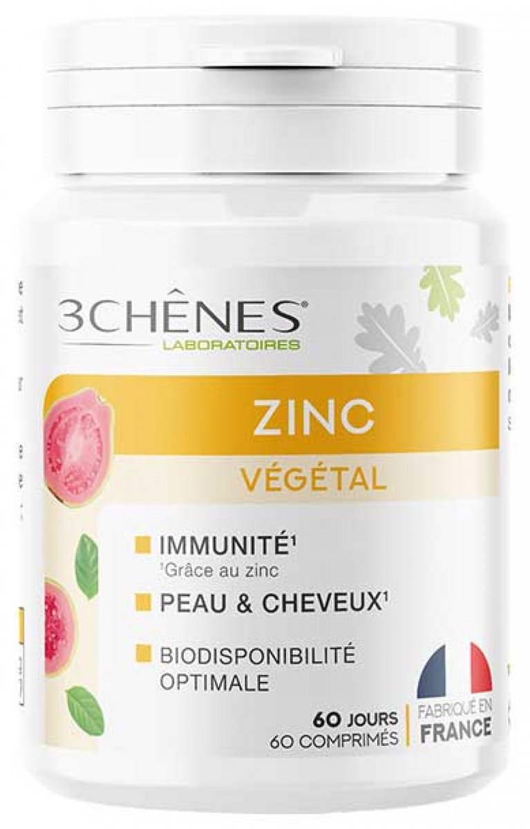 Les 3 Chênes Plantaardig Zink 60 Tabletten