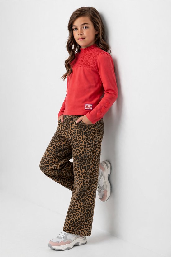 LOOXS Little Meisjes broek - Maat 116 in de kleur beige van 68% COTTON 32% POLYESTER - 2632-7645-442