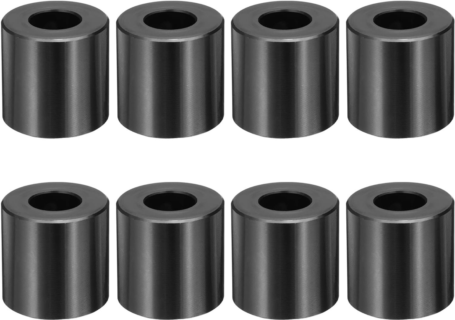 Afstandhouders M12 - 2,5 cm OD x 2,5 cm L - aluminium - gladde afwerking voor mechanische assemblages - 8 stuks - m-winkel