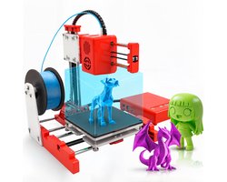 3D&Print® X1 3D-printer voor Beginners - Compact FDM Starterspakket en Bouwpakket - TF Geheugenkaart - 10 m PLA-Filament 1,75mm - 0,4mm Spuitmond - Easyware, Cura en S3D - Cadeau voor Jongens en Meisjes - 6, 7, 8, 9, 10, 11, 12+ Jaar