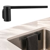 Dooki® Vaatdoekhouder Magnetisch RVS Draaibaar – Keuken Organizers – Keuken accessoires – Keukenorganizers – Aanrecht Organiser Zwart
