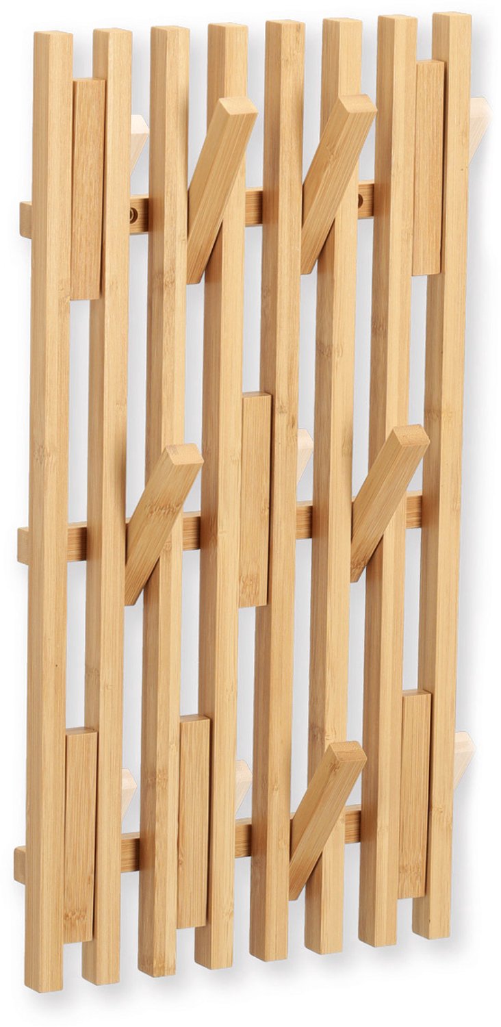 Zeller Bamboe wandkapstok, 26 x 50 cm ZELLER Beige