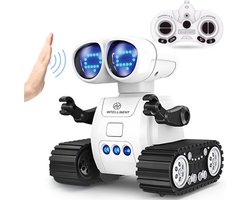 ZoeZo Intelligente Speelgoedrobot - Incl Walkie Talkie - Interactieve Speelgoed Robot - Kan Praten, Zingen en Dansen - Afstandsbediening en Handgebaren - STEM Speelgoed - Speelgoed Boek - Oplaadbaar
