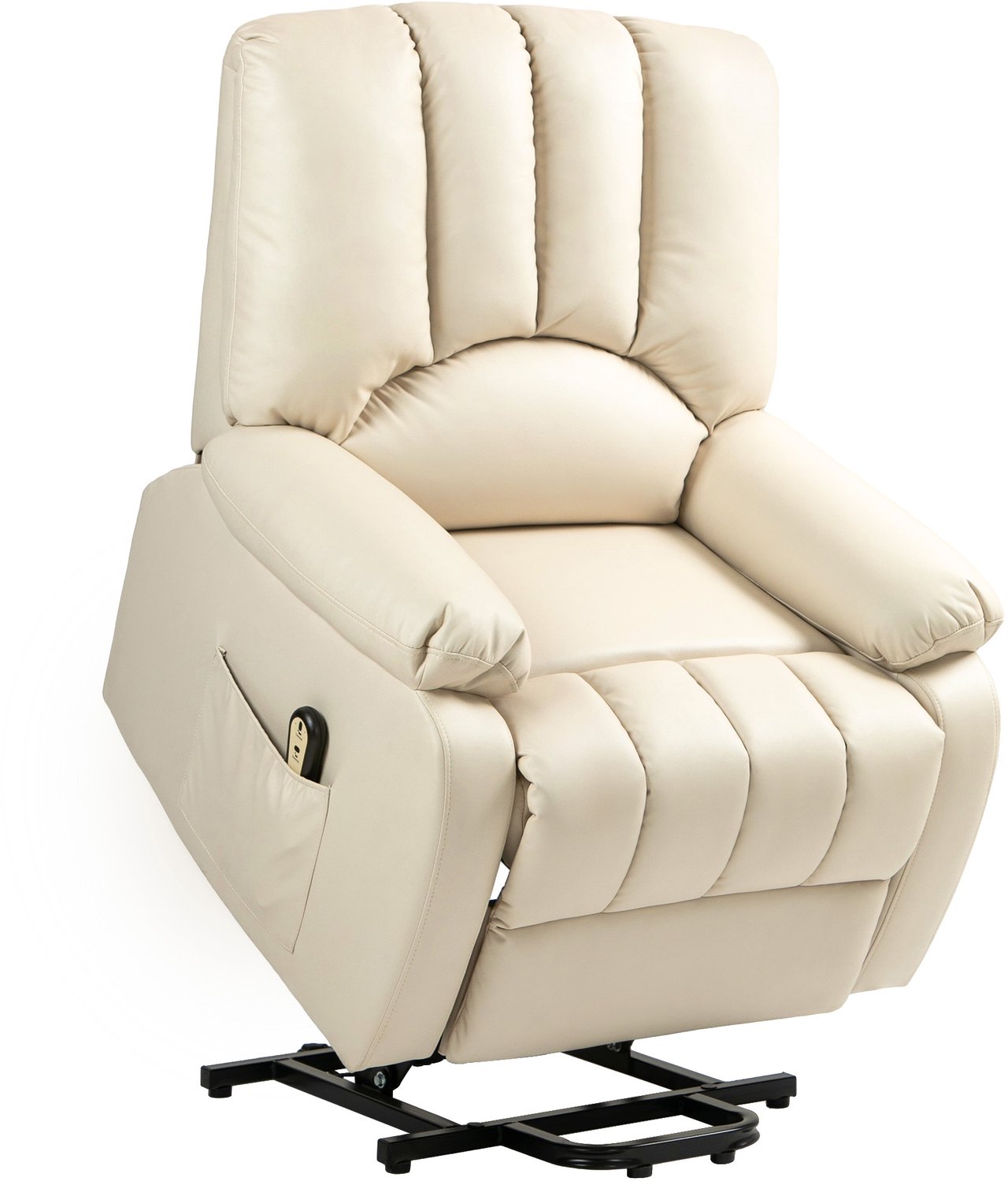 Homcom Elektrische Liftstoel-Microvezel (polyester)-86x92x102cm-Beige