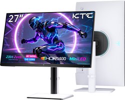 KTC M27P6S Gaming Monitor 27 inch 4K Mini-LED 160Hz, Dual Mode FHD 320Hz, HDR1400, Fast IPS, 2304 Dimming Zones, USB-C 65W, KVM