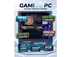 Replay PC Gaming PC – Radeon RX 7600 8GB – AMD Ryzen 5 4500 – 16GB RAM – 512GB SSD – Windows 11 Pro – WiFi – incl. HDMI-kabel – Fortnite / Roblox