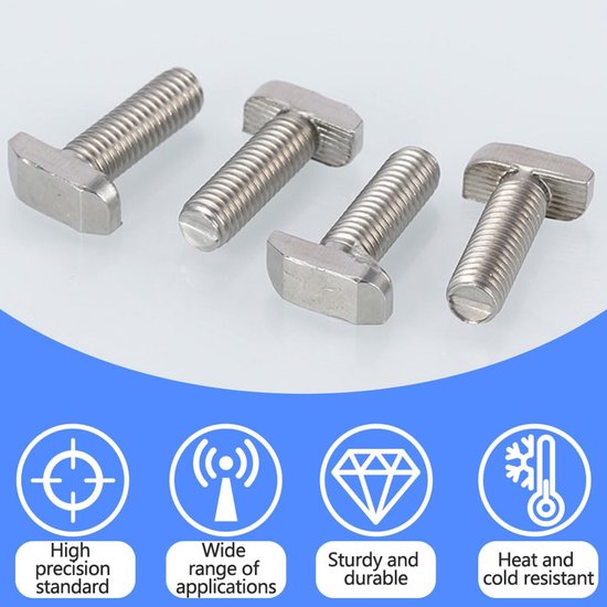T-bout voor aluminium profielen 20/30/40/45 — afbeelding 4