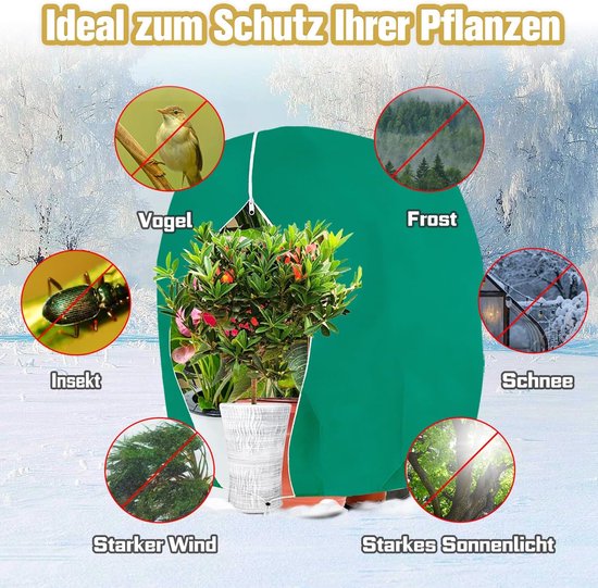 Winterbescherming voor planten, herbruikbaar, 120x180 cm — afbeelding 4