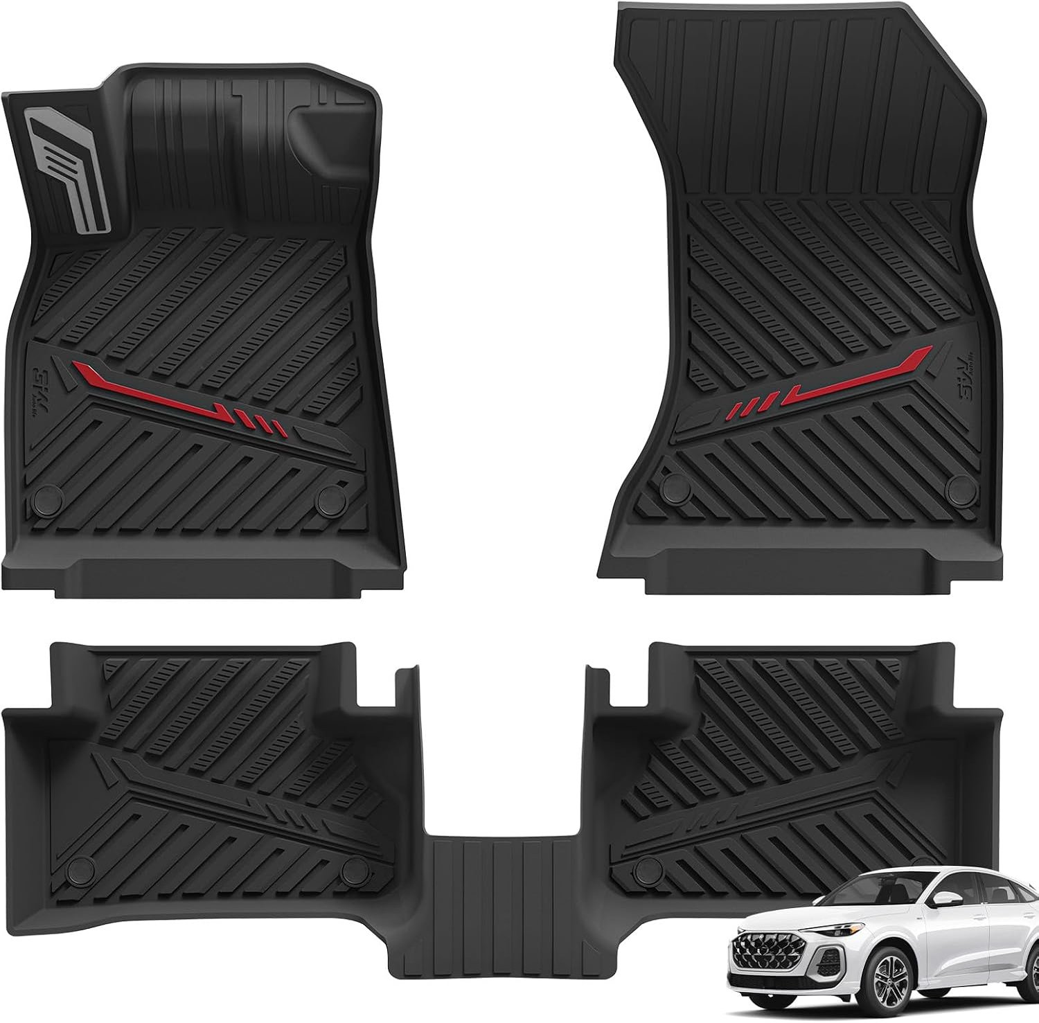 Voetmatten met metaalpedaal voor Audi Q5 2025-2027