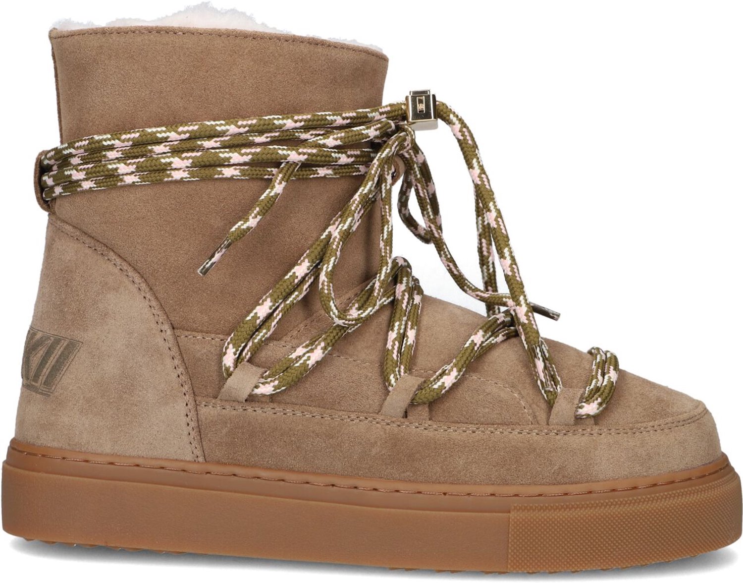 Inuikii Double Tie Laarzen - Suède - Dames - Taupe - Maat 42