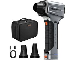 WOLFBOX MF500 Pro Air Duster – 840W – 50.000 RPM – 18.000mAh – Draadloze Bladblazer – 1150g Blaaskracht – Turbo Boost –