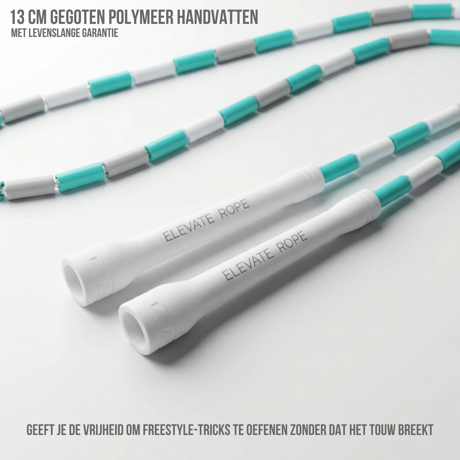 Elevate Rope Professioneel Beaded Springtouw - Verstelbare Jump Rope - Touwtje Springen voor Volwassenen en kinderen - Beaded rope - Conditie & Trucs - Binnen & Buiten Skipping Rope - Fitness Springtouwen — afbeelding 9