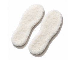 Sodrai Schapenwollen Inlegzolen | 100% Echt Schapenwol | Warm & Comfortabel | Vilt | Maat 44 (PAK EEN MAAT GROTER)