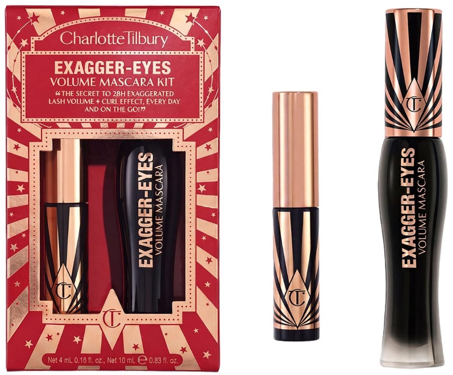 Charlotte Tilbury - Exagger-Eyes Volume Mascara Kit - Mascara 10 ml + 4 ml - Limited Edition Make-up Cadeauset