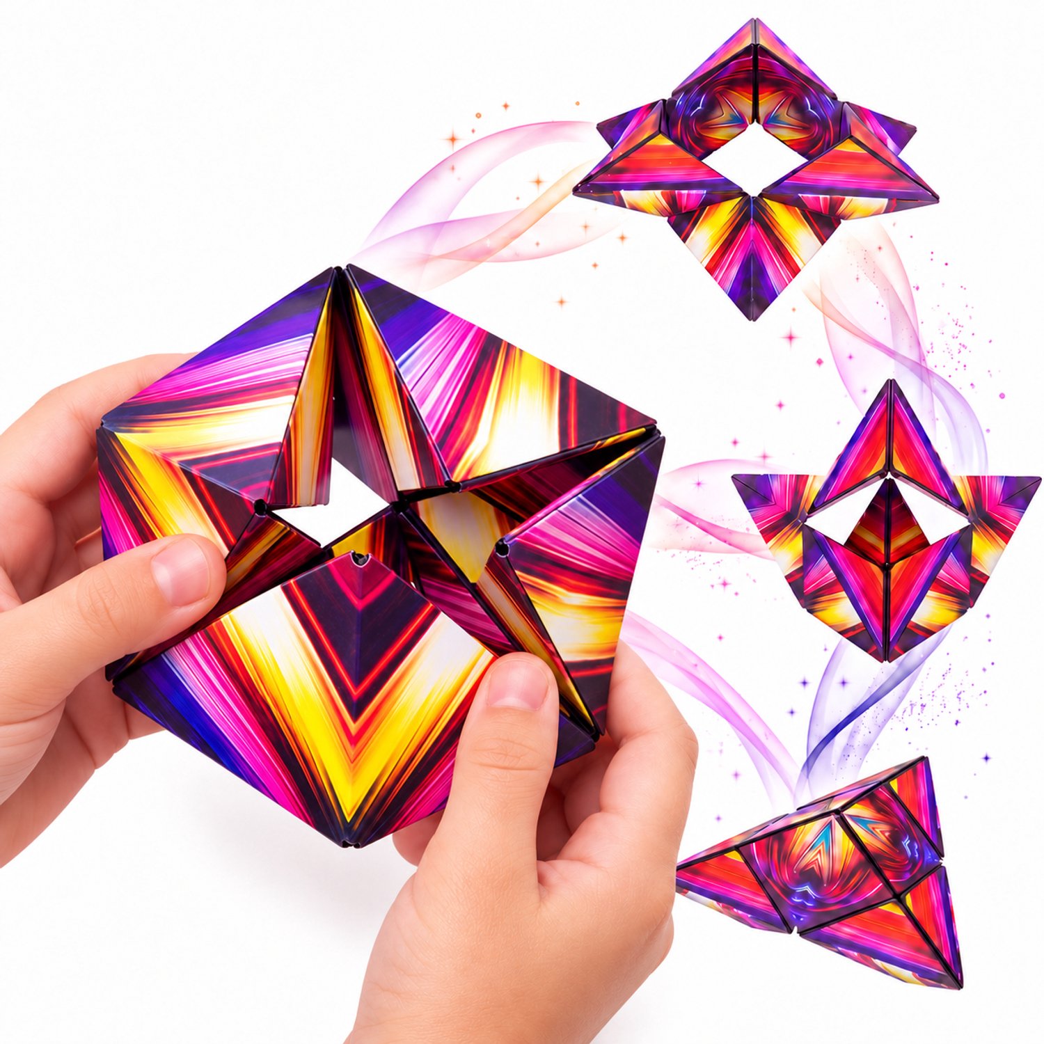 Silvergear® Magnetische Kubus Puzzel - Speed Cube - Fidget Toys - Breinbrekers - Alternatief voor Rubiks Cube - 4.5 x 4.5 - Friemelkubus - Friemel, ADHD, Anti Stress Speelgoed - Cadeau voor 6, 7, 8, 9, 10+ Jaar