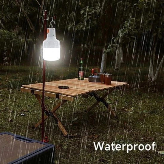 60W oplaadbare LED-campinglantaarn (USB) – Draagbare noodverlichting met haak — afbeelding 2